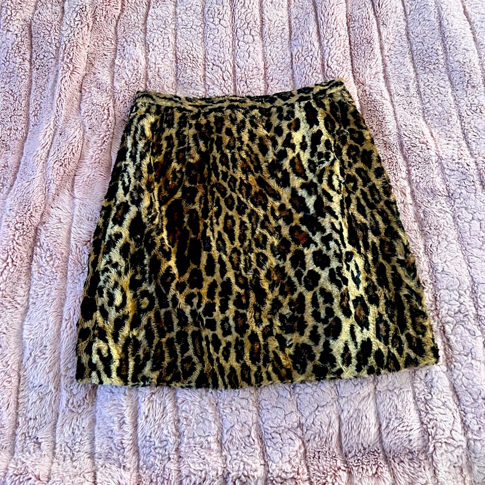 Leopard print skirt